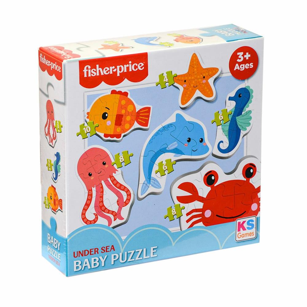 Fisher Price Baby Puzzle Under Sea 6IN1 Puzzle