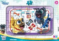 Ks Games 24 Parça Puppy Dog Pals Frame Puzzle