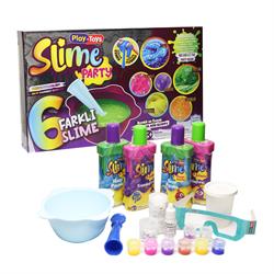 Slime Party Slime Hazırlama Seti 6 Farklı Slime Renkli Ve Esnek
