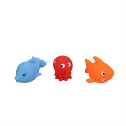 3'lü Banyo Oyuncakları Deniz Hayvanları